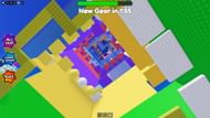 Gameplay screenshot of the Funk Tower from below (Image via Roblox)